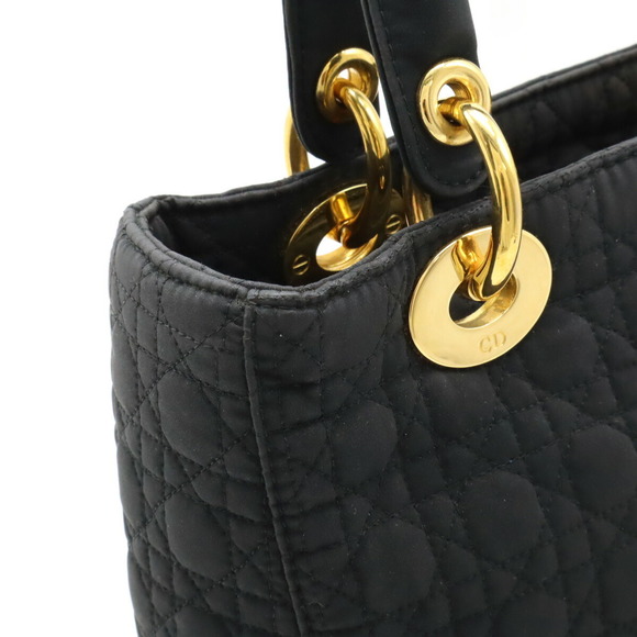 Christian Dior Lady Dior Cannage Nylon Mini Bag Black - Picture 7 of 8